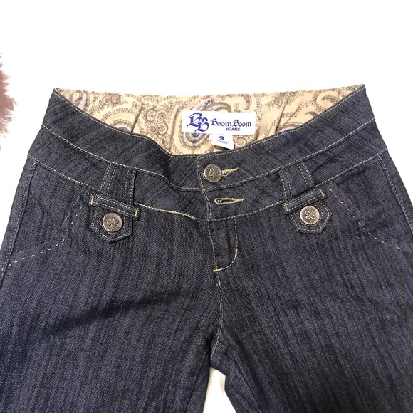 BoomBoom Bootie Sculpt Dark Indigo Low Rise Flares - Picture 13 of 16